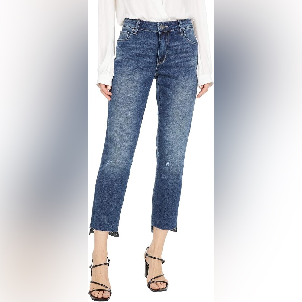 Kut from the Kloth Reese Ankle Straight Leg Jeans Sz 10